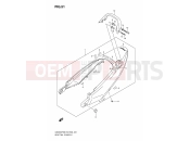 SUZUKI GSX650F K8 (2008) (E03, E28, E33) SEAT TAIL COVER (MODEL K8:YAY)