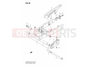 SUZUKI GSX650F K8 (2008) (E03, E28, E33) REAR SWINGING ARM