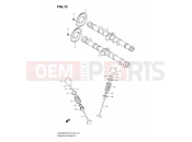 SUZUKI GSX650F K8 (2008) (E03, E28, E33) CAM SHAFT - VALVE