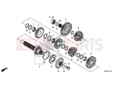 HONDA CBR500R ABS 2016 TRANSMISSION (COUNTERSHAFT)