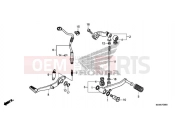 HONDA CBR500R ABS 2016 PEDAL