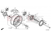 HONDA CBR600RR (CBR600RRG) 2016 F-20 REAR WHEEL