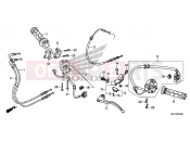 HONDA CBR600RR (CBR600RRG) 2016 F-4 HANDLE LEVER / SWITCH / CABLE