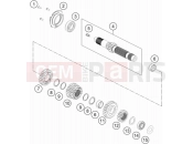 KTM 790 Adventure, white (F9603S2) [EU] 2019 TRANSMISSION I - MAIN SHAFT