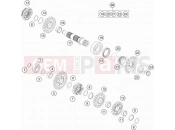 KTM 300 XC-W Six Days TPI (F7475S2) [US] 2019 TRANSMISSION II - COUNTERSHAFT