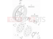 KTM 1290 Super Duke GT, orange (F9975RF) [US] 2018 FRONT WHEEL