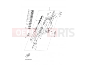 YAMAHA Aerox 50 YQ 50 YQ50 AEROX (5SB1) 2003 FRONT FORK