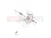 YAMAHA Aerox 50 YQ 50 YQ50 AEROX (5SB1) 2003 FRONT WHEEL
