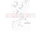 KTM 125 XC-W (F7103R3) [EU] 2018 EXHAUST SYSTEM