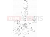 KTM 125 XC-W (F7103R3) [EU] 2018 CYLINDER, CYLINDER HEAD