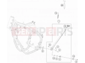 KTM 350 EXC-F CKD (F8240R9) [BR] 2018 SIDE / CENTER STAND