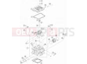 KTM 350 EXC-F CKD (F8240R9) [BR] 2018 CYLINDER HEAD