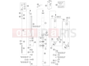 KTM 690 ENDURO R (9703L8) [EU] 2012 FRONT FORK DISASSEMBLED