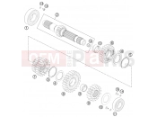 KTM 690 ENDURO R (9703L8) [EU] 2012 TRANSMISSION I - MAIN SHAFT