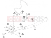 KTM 990 SUPERM. T WHITE  ABS (9875L0) [US] 2012 SIDE / CENTER STAND
