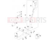KTM 990 SUPERM. T BLACK ABS (9823L9) [FR] 2012 REAR BRAKE CONTROL