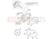 KTM 990 SUPERM. T ORANGE  ABS (9823L2) [FR] CLUTCH COVER