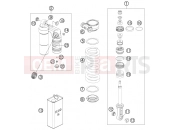 KTM 990 SUPERM. T BLACK ABS (9803L9) [EU] 2012 SHOCK ABSORBER DISASSEMBLED
