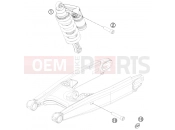 KTM 990 SUPERMOTO  R (9823L1) [FR] 2012 SHOCK ABSORBER