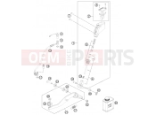 KTM 990 SUPERMOTO  R (9823L1) [FR] 2012 REAR BRAKE CONTROL