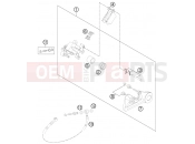 KTM 500 XC-W (8575L3) [US] 2012 REAR BRAKE CALIPER