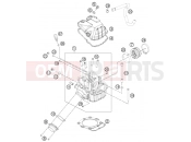 KTM 500 XC-W (8575L3) [US] 2012 CYLINDER HEAD