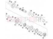 KTM 350 XC-F (8275L0) [US] 2012 TRANSMISSION II - COUNTERSHAFT