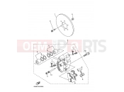 YAMAHA YFM 660 Grizzly YFM660FWA YFM660FR GRIZZLY 660 5KM9 2003 REAR BRAKE CALIPER