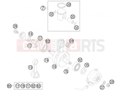KTM 85 SX         19/16 (6001L9) [EU] 2012 CRANKSHAFT, PISTON