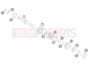KTM 85 SX         17/14 (6001L8) [EU] 2012 TRANSMISSION I - MAIN SHAFT