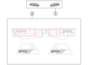 KTM 990 SUPERM. T  WHITE  ABS (9860K0) [AU, GB] 2011 DECAL