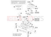 KTM 990 SUPERM. T  WHITE  ABS (9860K0) [AU, GB] 2011 CYLINDER HEAD REAR