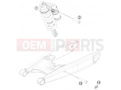 KTM 990 SUPERM. T  ORANGE ABS (9823K2) [FR] 2011 SHOCK ABSORBER