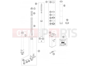 KTM 690 SMC (9703K9) [EU] 2011 FRONT FORK DISASSEMBLED