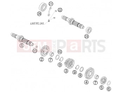 KTM 400 EXC (8303K6) [EU] 2011 TRANSMISSION I - MAIN SHAFT