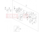 KTM 690 ENDURO R ABS (F9775O8) [US] 2015 REAR BRAKE CALIPER