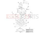 KTM 690 ENDURO R ABS (F9775O8) [US] 2015 CYLINDER HEAD
