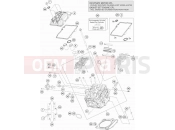 KTM 1190 ADVENTURE R  ABS (F9975O6) [US] 2015 CYLINDER HEAD FRONT