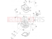 KTM 450 XC- F (F8475O0) [US] 2015 CYLINDER HEAD