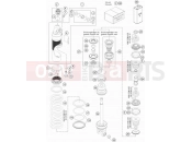 KTM 125 EXC  SIX-DAYS (F7103O2) [EU] 2015 SHOCK ABSORBER DISASSEMBLED