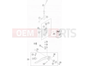 KTM 125 EXC  SIX-DAYS (F7103O2) [EU] 2015 REAR BRAKE CONTROL
