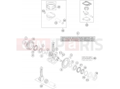 KTM 690 ENDURO R ABS (F9775N8) [US] 2014 CRANKSHAFT, PISTON