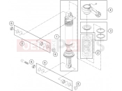 KTM 1190 ADV. ABS ORANGE WES. (F9903N8) [EU] 2014 SHOCK ABSORBER DISASSEMBLED