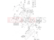 KTM 1190 ADV. ABS ORANGE WES. (F9903N8) [EU] 2014 TANK, SEAT