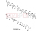 KTM 450 SMR (F8403N0) [EU] 2014 TRANSMISSION II - COUNTERSHAFT
