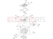 KTM 250 XCF-W (F8175N3) [US] 2014 CYLINDER HEAD