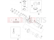 KTM 350 XC-F (F8275N0) [US] 2014 CRANKSHAFT, PISTON