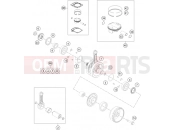 KTM 350 EXC-F (F8203N9) [EU] 2014 CRANKSHAFT, PISTON