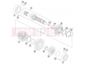 KTM 690 ENDURO R (F9775M8) [US] 2013 TRANSMISSION I - MAIN SHAFT