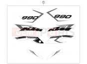 KTM 990 SUPERMOTO  R   ABS (F9823M1) [FR] 2013 DECAL